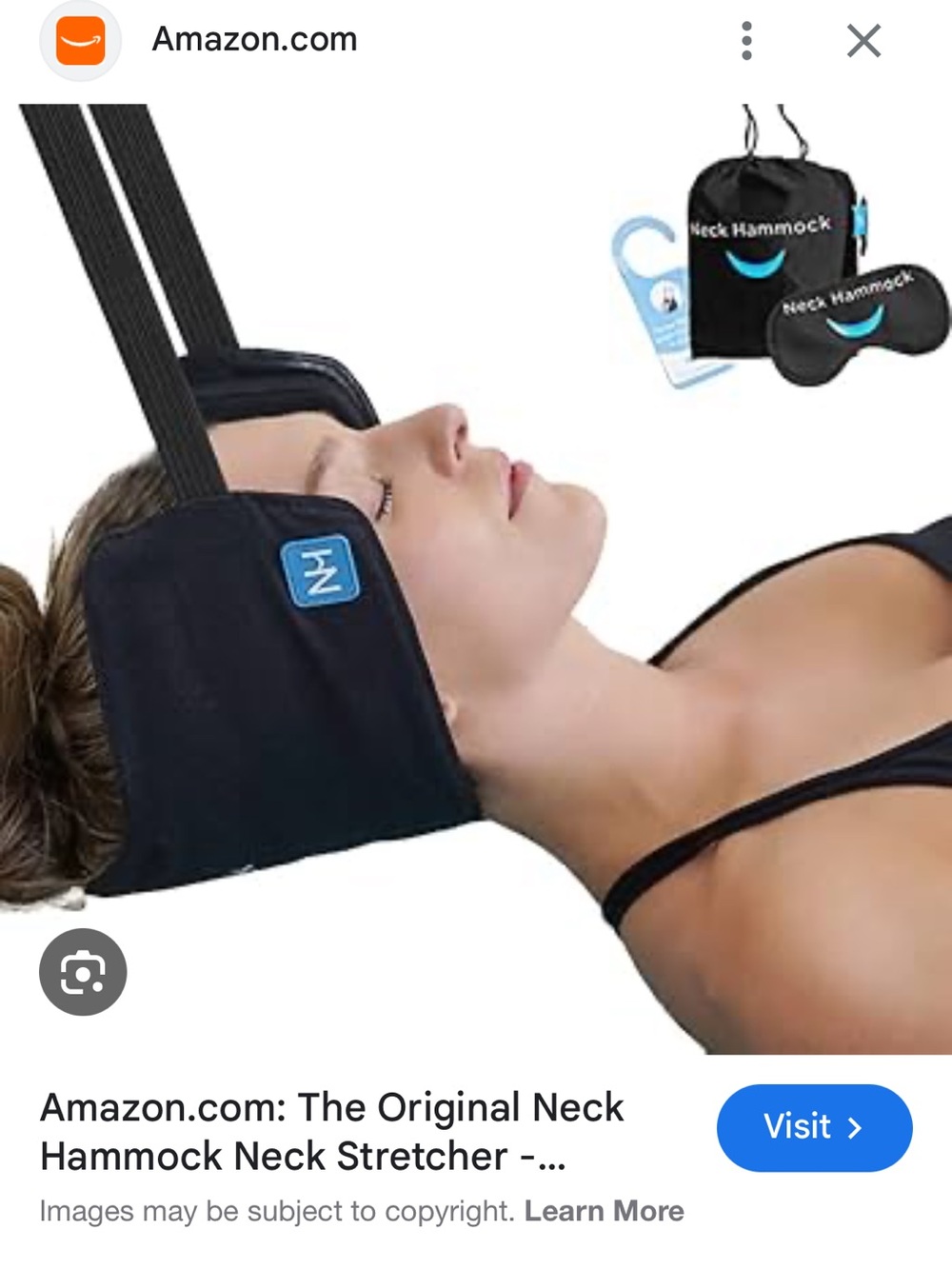 Original Neck Hammock Neck Stretcher - Black